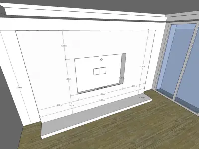 TV stand Free 3D model