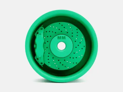 15x8 Minilite Wheel and Brake 3D print model