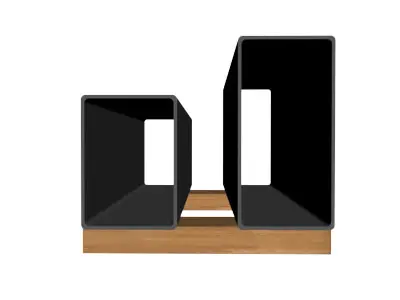 3 16in Wall x5in Rectangle Tube 3D model