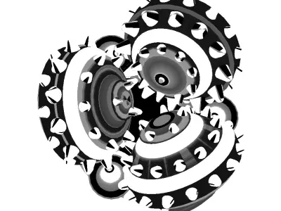 Design and Analysis of Tricone Drill Bit Assembly 3D model