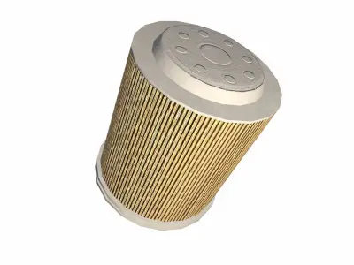 Air Filter Old Low-poly 3D model