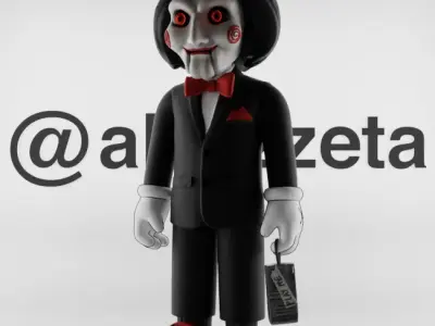 Kaws Billy from SAW Textured Low-poly 3D model