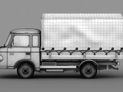 Barkas B1000 1961 3D model