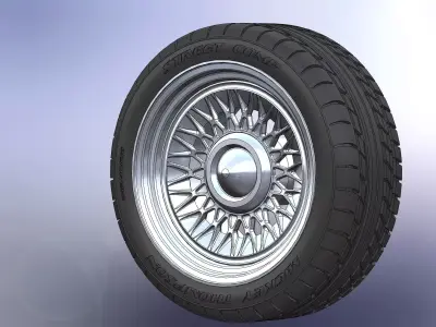 Custom wheels American Racing VF554 Eldo 18inch for scale model 3D print model