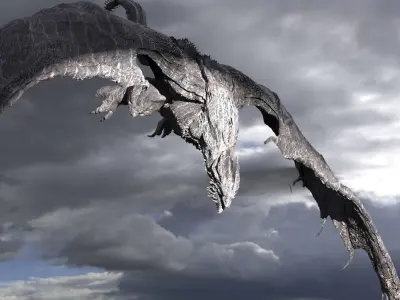 Vermithrax Pejorative Dragon  3D model