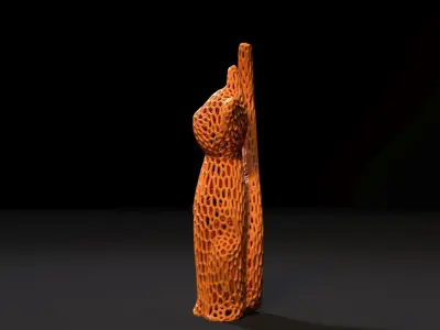 Cat Voronoi 3D print model
