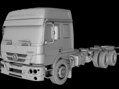 Mercedes-Benz Atego 2430  Low-poly 3D model