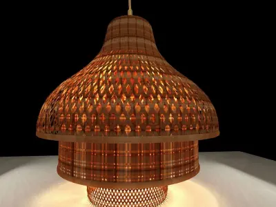 Chinese red lantern  3D model 17