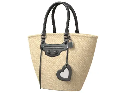Balenciaga Le Cagole Basket Bag Low-poly 3D model