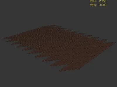 Wood Floor Oak Brooklyn Wildwood 3D model