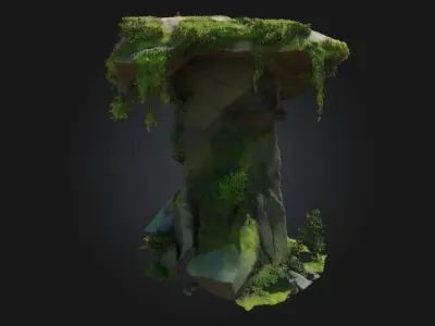 Verdant Monolith  Natures Tower of Timeless Power 3D model