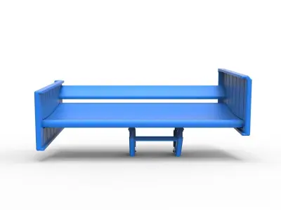 Wing of Supermodified front engine race car V3 Scale 1 to 25 3D print model