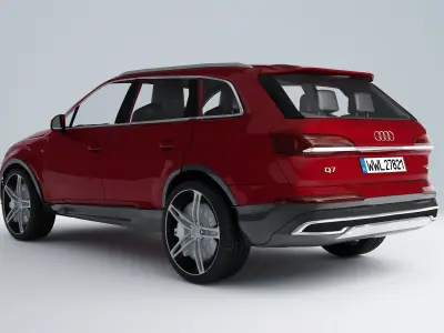  AudI Q7  2020 Low-poly 3D model