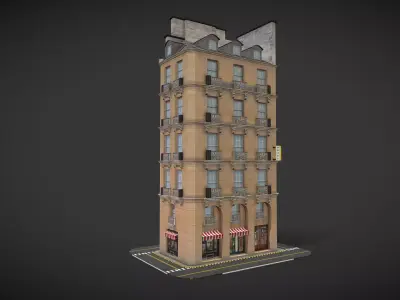 Hilton building 3D model