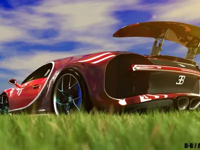 Bugatti Car Model 3D model