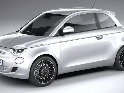 Fiat 500 2021 3D model