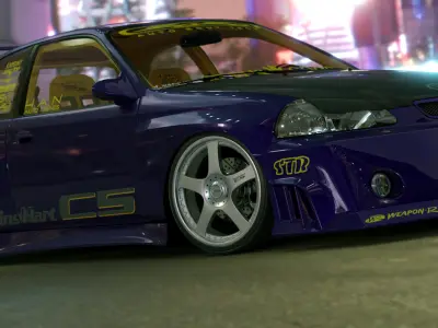 RacingHart C5 - Multi Piece Wheel 3D model