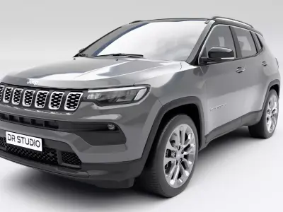 Jeep Compass 2022 Low-poly 3D model