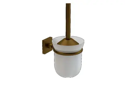 Bay Toilet Brush Glass Short 3D model