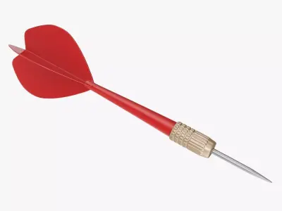 Red Dart Low-poly 3D model