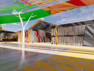 Industrial Heritage Renovation- The Ribbon Path 3D model