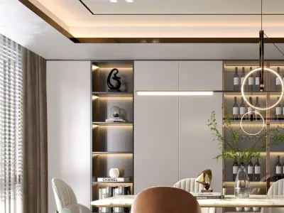 Dining Room Interior 3D model