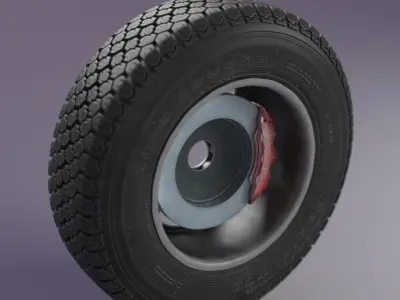 Wheel T70 Lima Caucho 3D model