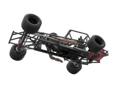 Vintage Asphalt Modified stock car Base V2 Scale 1 to 25 3D print model