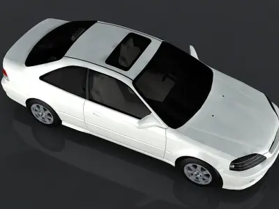 Honda Civic SI 1999  Low-poly 3D model