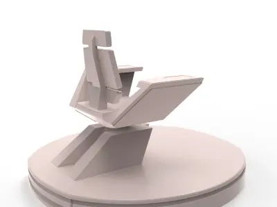 USS Discovery Captain Chair Free 3D print model