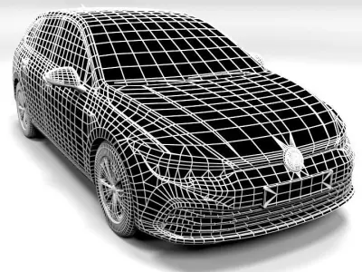 GOLF 8 VARIANT Low-poly 3D model