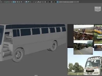 Bus 3D model P8000 BMR Classic 3D model
