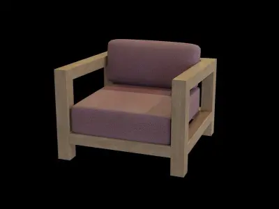 Veroda Angle Sofa 03 Low-poly 3D model