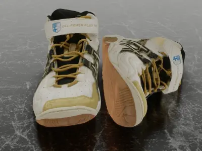 ASICS 3D SHOES - HIGH Low-poly 3D model