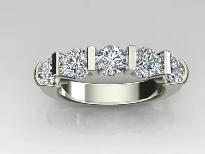 Band Ring 3D print model