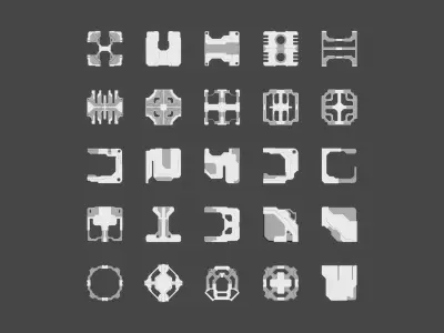 Sci-Fi Greebles Collection I 3D model