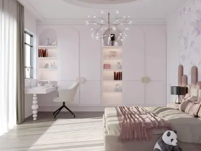 purple interior 3D model