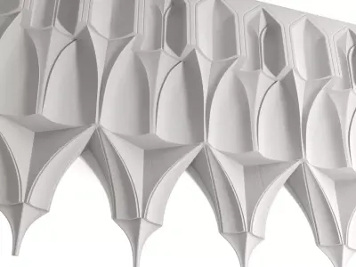 Muqarnas decoration Islamic architecture 3D model