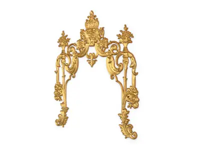 Classic decor ornament carved 64 3D model
