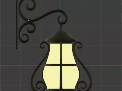 Castle lamp Free 3D model