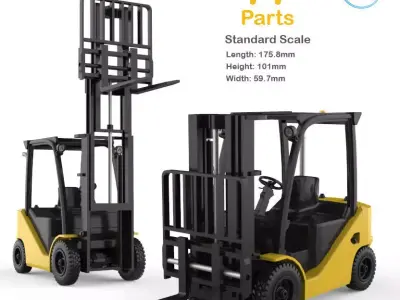 Clark S20 53 Forklift Truck - PRO version 3D print model