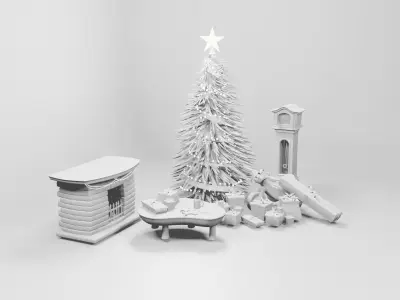 Holiday assets 3D model