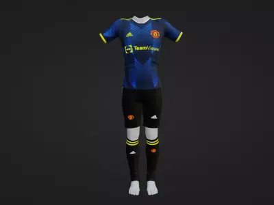 Manchester United Sportwear Low-poly 3D model