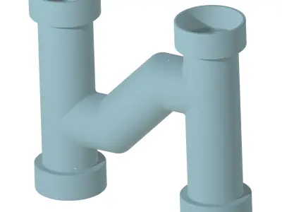 Exquisite PVC Fitting 3D print model