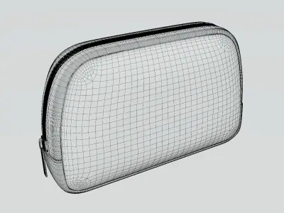 Yellow geometric pattern purse 3D model