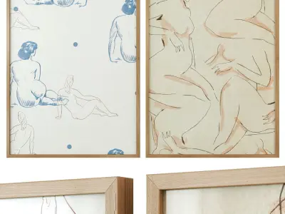 Gallery Wall 130 3D model