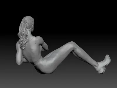 FITNESS GIRL 4 3D print model
