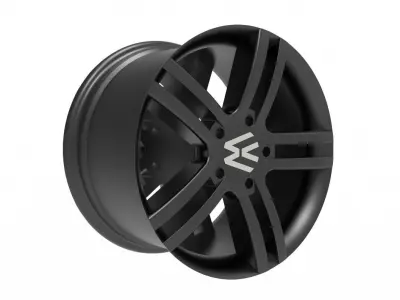 volkswagen rim wheel model 3D print model