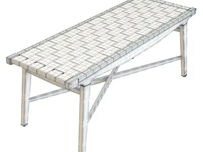 Crate and Barrel - Taj Bench 3D model