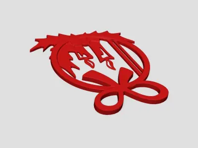 Christmas Garland Panel A02 - Door Wall Decoration 3D print model